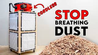 Stop Breathing DUST Build This DIY Cordless Shop Air Filter [upl. by Celestia]