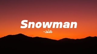 ⋆ 𐙚 ˚Snowman song lyrics by Dolly  song by Siaˋ°•⁀➷ [upl. by Zetana]