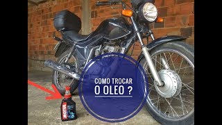 COMO TROCAR OLEO DA HONDA 125 E 150  TUTORIAL [upl. by Omor530]