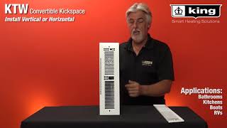 KTW Series  Convertible Kickspace Heater  King Electric [upl. by Mikkanen]