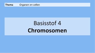 VMBO 3  Organen en cellen  4 Chromosomen  8e editie  MAX [upl. by Ettenuj]