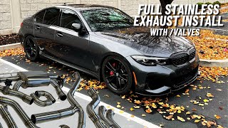 The Loudest M340i Exhaust w Install  Sound Clips  EHOONS G20 Build Ep 5 [upl. by Nosyrb493]