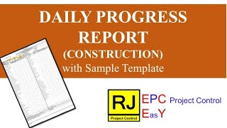 Daily Progress Report Construction [upl. by Okubo230]