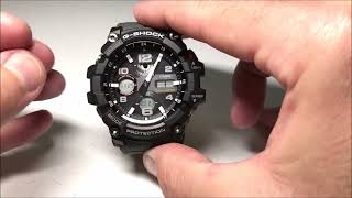 Casio GShock Set Date Month Day Year GSG1001A8 [upl. by Audwen]