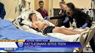 Chico teen recovering after being bitten by a rattlesnake over the weekend [upl. by Nelly114]