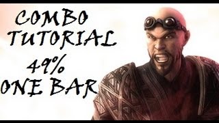 Injustice  Combo Tutorial  Zod 49 One Bar [upl. by Rustice]