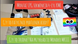 Montaż instalacji LPG sekwencyjnej w samochodzie osobowym zrób to sam  na przykładzie Mondeo MKIII [upl. by Iaht]