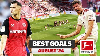 BEST GOALS in August 🔥 Xhaka Müller Openda or… [upl. by Scheck]