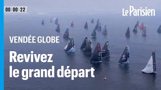 Vendée Globe 2024  par un vent très faible les skippers ont débuté leur tour du monde [upl. by Hadria]