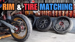 Matching tires to your motorcycles rims  4 examples from good to bad [upl. by Ilrahs]