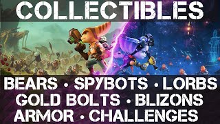 Ratchet amp Clank Rift Apart All Collectible Locations Bears Bolts Spybots Lorbs Armor Blizons [upl. by Kirch]