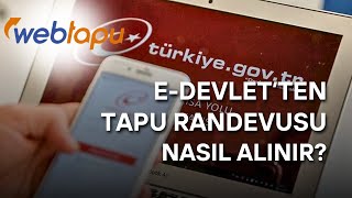 İNTERNET ÜZERİNDEN TAPU RANDEVUSU NASIL ALINIR  UYGULAMALI SESLİ ANLATIM [upl. by Brote40]