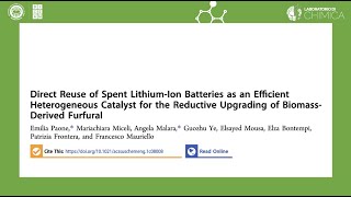 Direct Reuse of Spent LithiumIon Batteries as an Efficient Heterogeneous Catalyst [upl. by Weinstock]