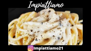 Cacio e Pepe  Cremosa Ricetta Tradizionale in 10 minuti  Impiattiamo S1 P6 [upl. by Wendell]