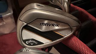 2022 Callaway Mavrik Iron Set unboxing  5PW W Jaws Raw 54 Degree Wedge [upl. by Arorua]