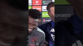 I make things EASY for you Ruud amp Onana share moment in press conference 😂 [upl. by Rifkin]