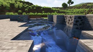 minecraft realistic mod gameplay  minecraft realistic water mod  Minecraft physics mod gameplay [upl. by Pickett364]