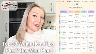 Slimming World Recap  7 Day Healthy Meal Plan amp Top 10 Weightloss Tips [upl. by Anilecram]