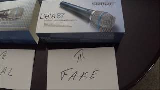 Shure BETA 87A  REAL vs FAKE [upl. by Cherianne]