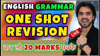 Live Class 10th English Full Revision Of Grammar  CBSE Class 10th Grammar One Shot  Watch Now [upl. by Akkinahs]