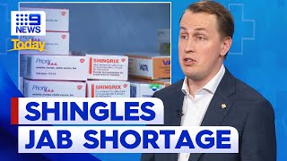 GP’s forced to ration supplies of free shingles vaccine  9 News Australia [upl. by Piscatelli]