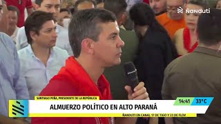 Desde CDE Peña carga contra Marito y Prieto y recibe el apoyo de Cartes [upl. by Lenej887]