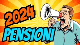 Pensioni le 3 novità della manovra 2024 [upl. by Dnalro]