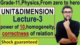 unit and dimension lecture3  physics  Class11 new batchlifelong concepts watch in 1080p [upl. by Jaf235]