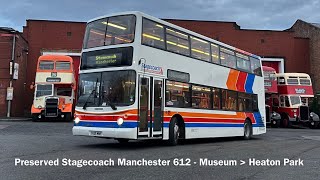 Stagecoach Manchester 612 Dennis Trident Voith€2 T612MNF [upl. by Natalya]