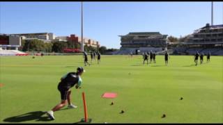 Surrey County Cricket Club take on fielding drills in Cape Town [upl. by Atirihs]