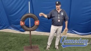 Gameday Baseball  MLB Clinics  Tire Drill [upl. by Joelly]