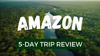 Amazon Jungle Lake Acajatuba  Tucan Lodge 5day trip review [upl. by Nebuer]