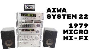 AIWA SYSTEM 22  Micro HiFi from 1979 [upl. by Assilav]