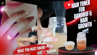 Sar Ki khushki Ka ilaj  Hair Toner for dandruff  Hair Toner for dandruff and Hair growth 🔥💥 [upl. by Judye284]