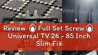 Review 🔥Full Set Screw🔥 Universal TV 26  85 Inch Slim Fixed LCD LED TV Bracket Wall Mount 32 TV [upl. by Nixie713]