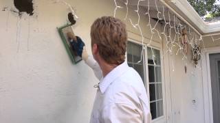 How to plug exterior insulation holes on my stucco home [upl. by Anivlem]