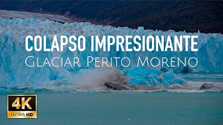 ❄️ Desprendimiento HISTÓRICO Glaciar Perito Moreno ❄️ Base collapse glacier amazing [upl. by Anirec]