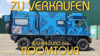 ROOMTOUR EXPEDITIONSMOBIL BUCHER DURO 6X6 IIA  ZU VERKAUFEN ☝️ [upl. by Enialehs]