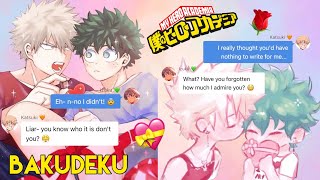 BakuDeku Valentines Day 🧡💚  Deku Confesses kinda 👀  MHA Texting Story [upl. by Sethrida]