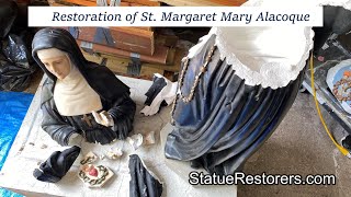 Statue Restoration St Margaret Mary [upl. by Marie-Ann]