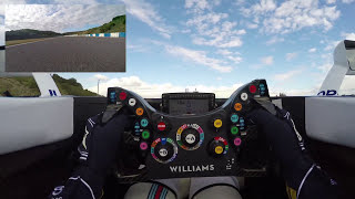 F1 cockpit cam See the driver at work  Williams Racing [upl. by Oxley]