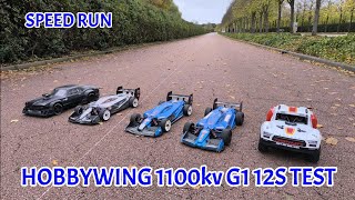 SPEED RUN TEST 12S ARRMA LIMITLESS 1100kv G1 [upl. by Augy]