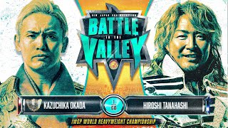 Okada vs Tanahashi for IWGP World Heavyweight title 218 on FITE [upl. by Melentha520]