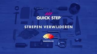 Strepen op een laminaatvloer verwijderen  QuickSteptutorial [upl. by Uhn522]