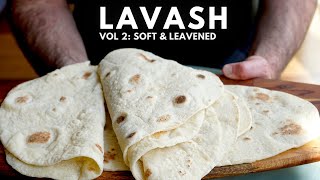 My Favorite Flatbread for Kebabs  Soft and Leavened Lavash [upl. by Conny]