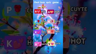 panuemoji new love name iqtest quiz video [upl. by Konikow490]