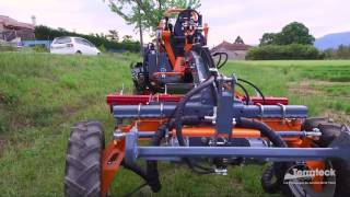 Cultitrack 35HP 4x4 tool carrier on carrots weed control [upl. by Nahgiem]