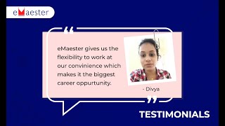 eMaester review by Divya  Testimonial [upl. by Maziar]