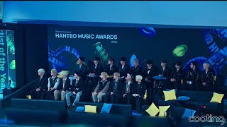 Idols reaction to ZEROBASEONE win at the HMA hanteo music awards 2023 [upl. by Sanfo]