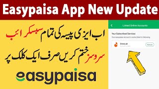 How to Check Easypaisa Subscribed Services  How to Unsubscribe Easypaisa Subscribed Services [upl. by Rizan]